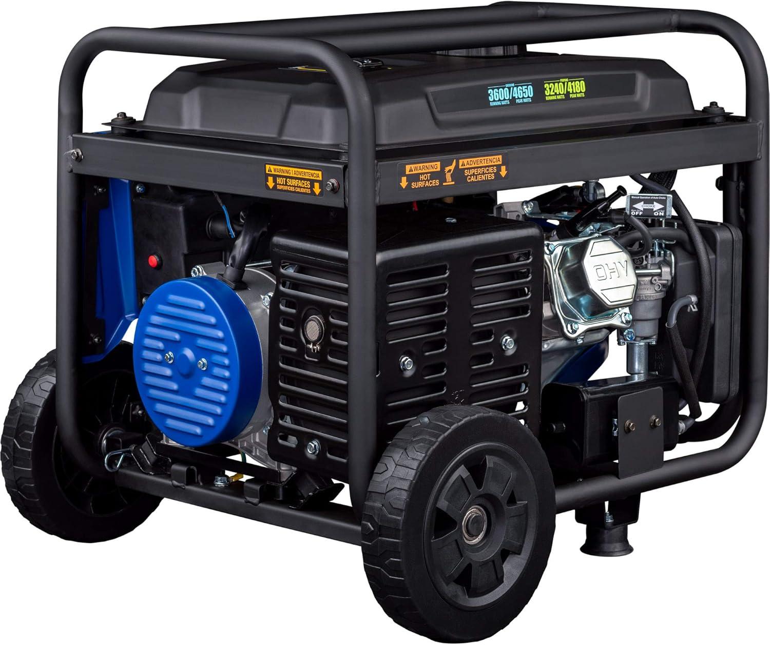 image:imageWestinghouse 4650 Peak Watt Dual Fuel Portable Generator RV Ready 30A Outlet Gas amp Propane Powered4650W Dual Fuel Wheel Kit