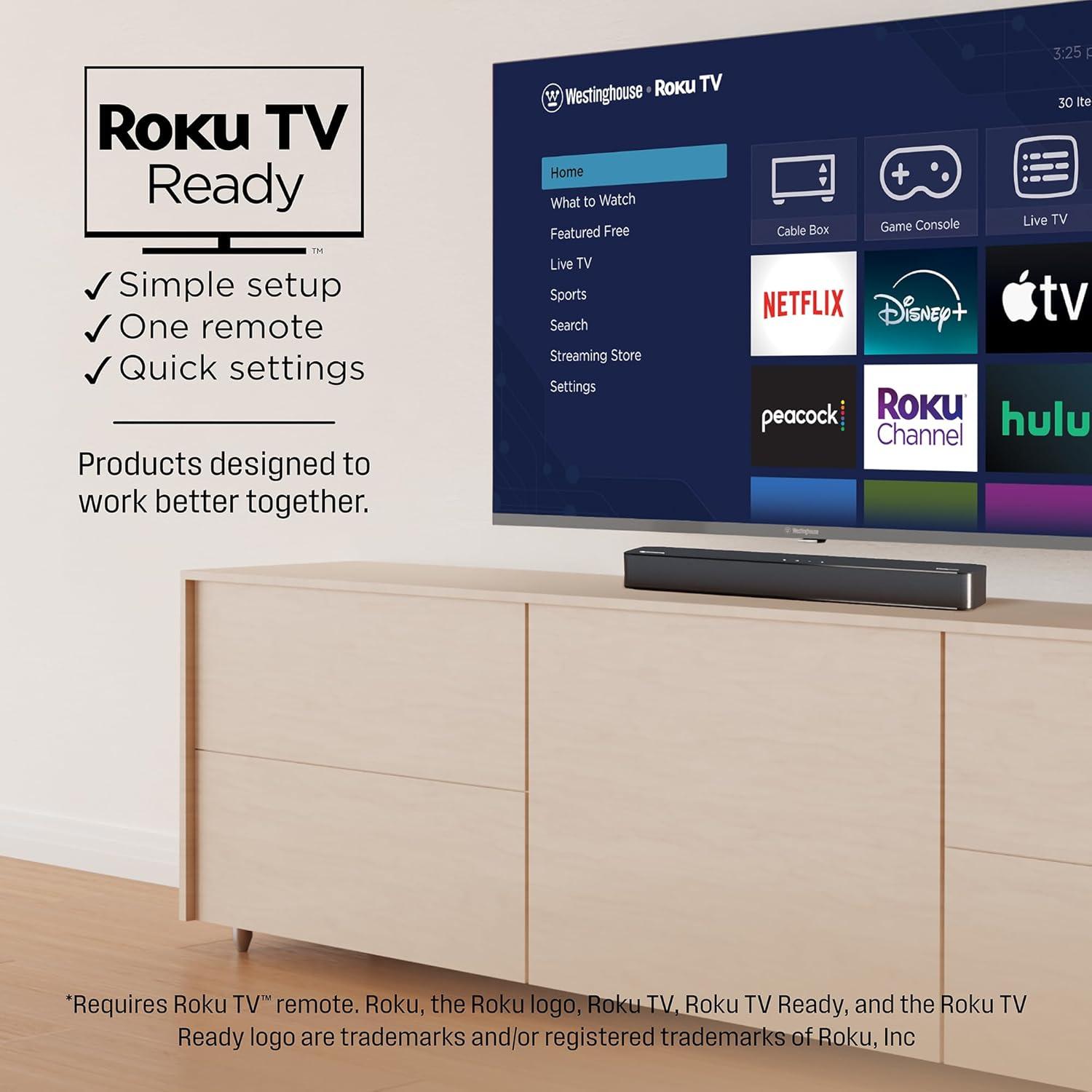 image:imageWestinghouse 4K 55 Inch TV and 20 Channel Soundbar