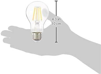 image:imageWestinghouse 5316500 65 Watt 60 Watt Equivalent A19 Dimmable Clear Filament LED Light Bulb Medium Base Single2700k Clear