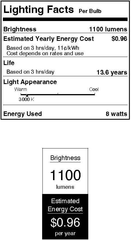image:imageWestinghouse 5316500 65 Watt 60 Watt Equivalent A19 Dimmable Clear Filament LED Light Bulb Medium Base Single8w 3000k Clear