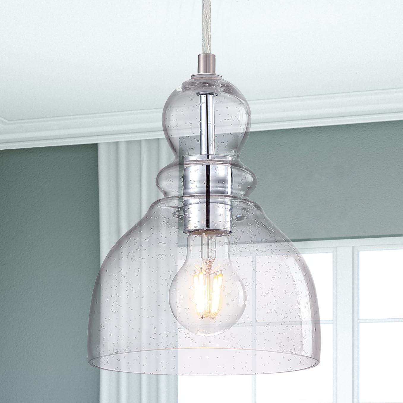 image:imageWestinghouse 6100800 Fiona Pendant 1Light Oil Rubbed BronzeBrushed Nickel