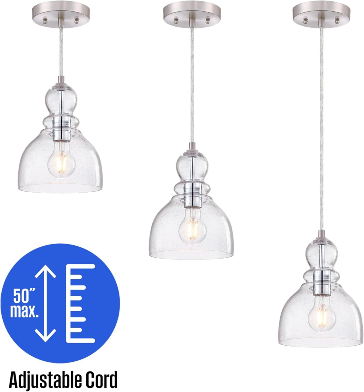 image:imageWestinghouse 6100800 Fiona Pendant 1Light Oil Rubbed BronzeBrushed Nickel
