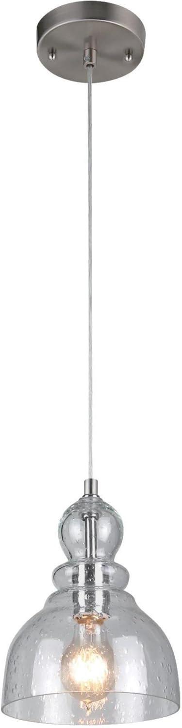 image:imageWestinghouse 6100800 Fiona Pendant 1Light Oil Rubbed BronzeBrushed Nickel