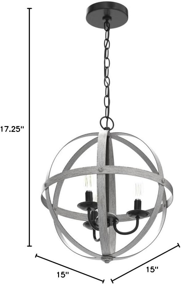 image:imageWestinghouse 6110400 Stella Mira ThreeLight Pendant Antique AshAntique Ash