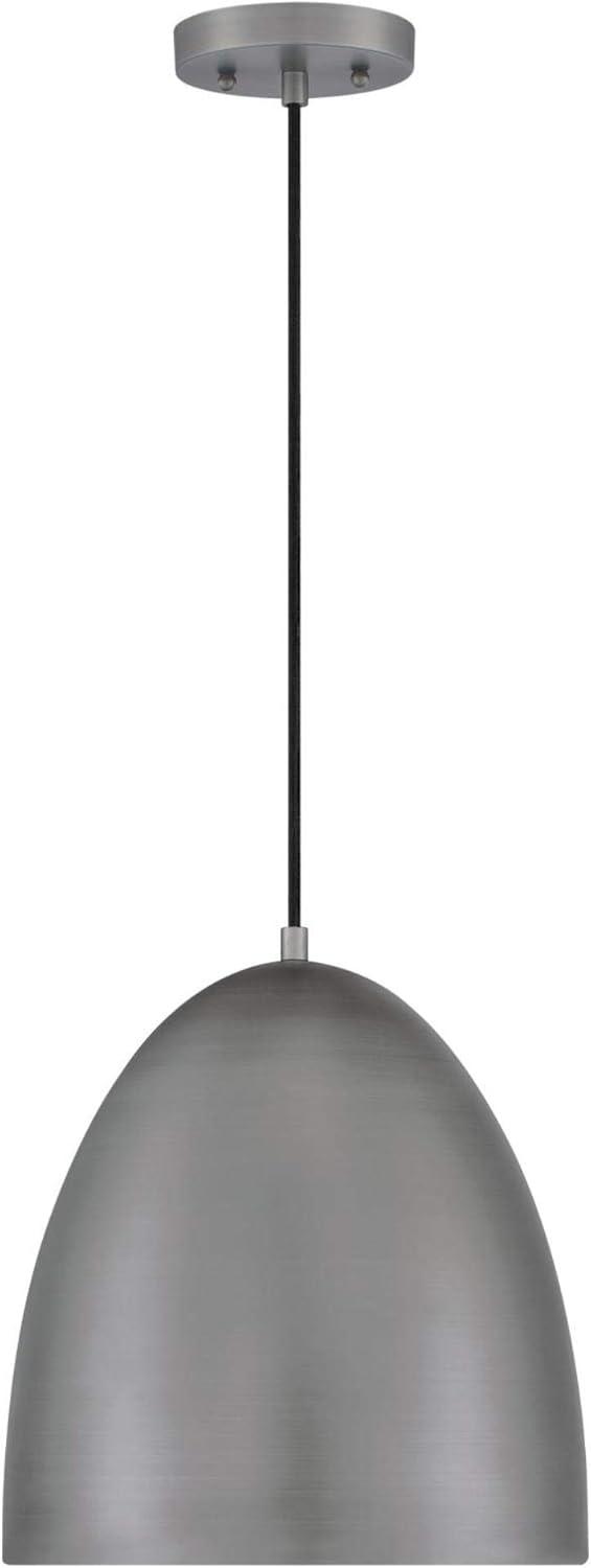 image:imageWestinghouse 6111400 Clover Transitional OneLight Indoor Pendant Light Dark Pewter Finish Brushed Nickel 1175Brushed Nickel