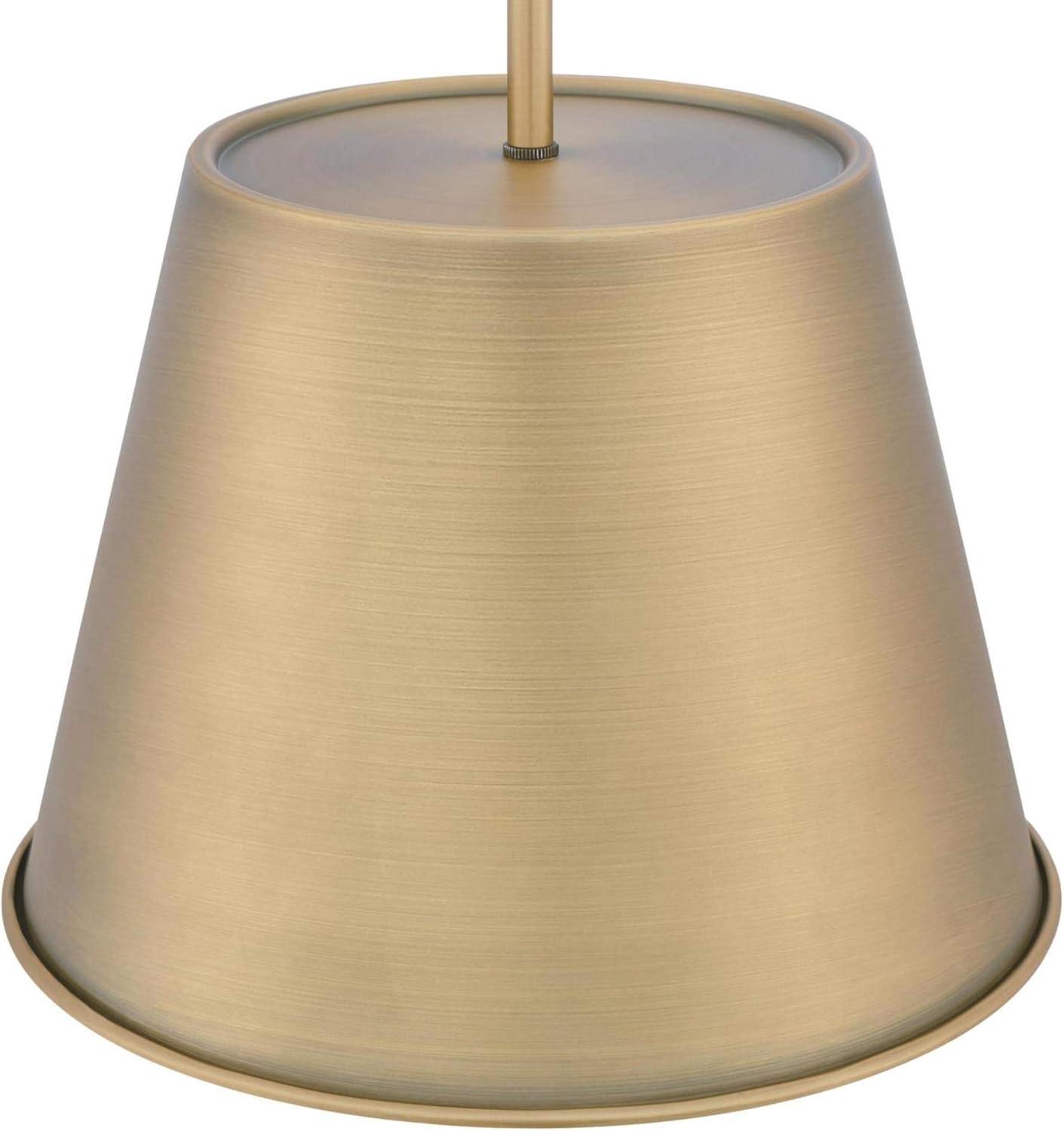 image:imageWestinghouse 6111600 Derose Transitional OneLight Indoor Pendant Light Brushed Nickel FinishBrushed Brass