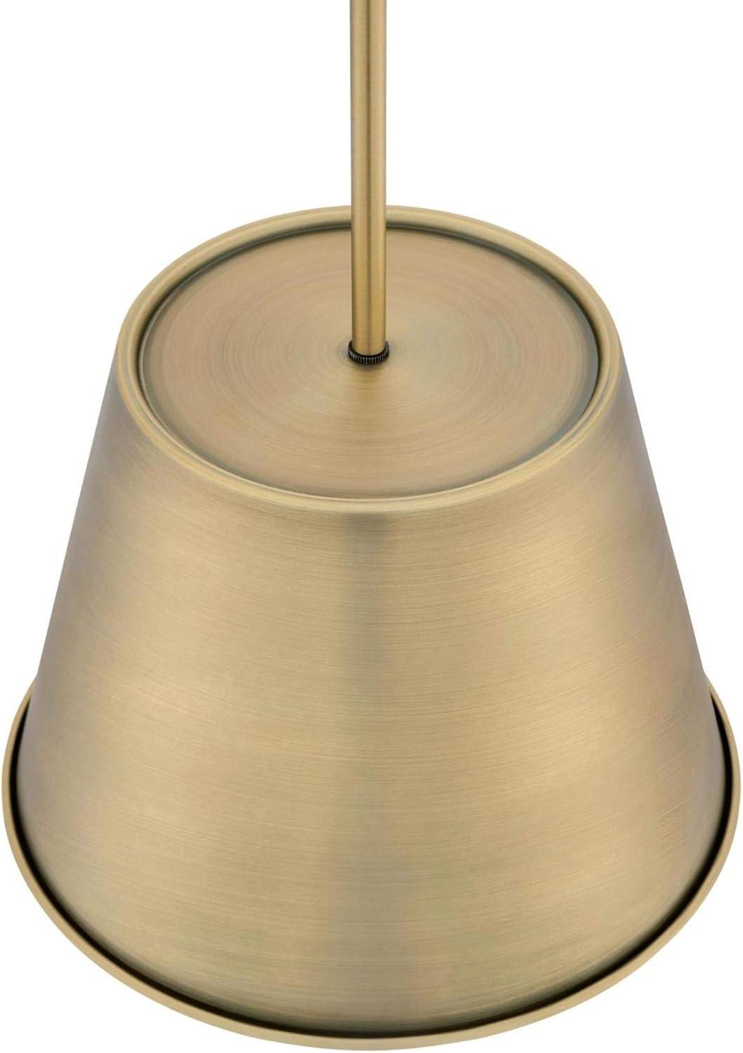 image:imageWestinghouse 6111600 Derose Transitional OneLight Indoor Pendant Light Brushed Nickel FinishBrushed Brass
