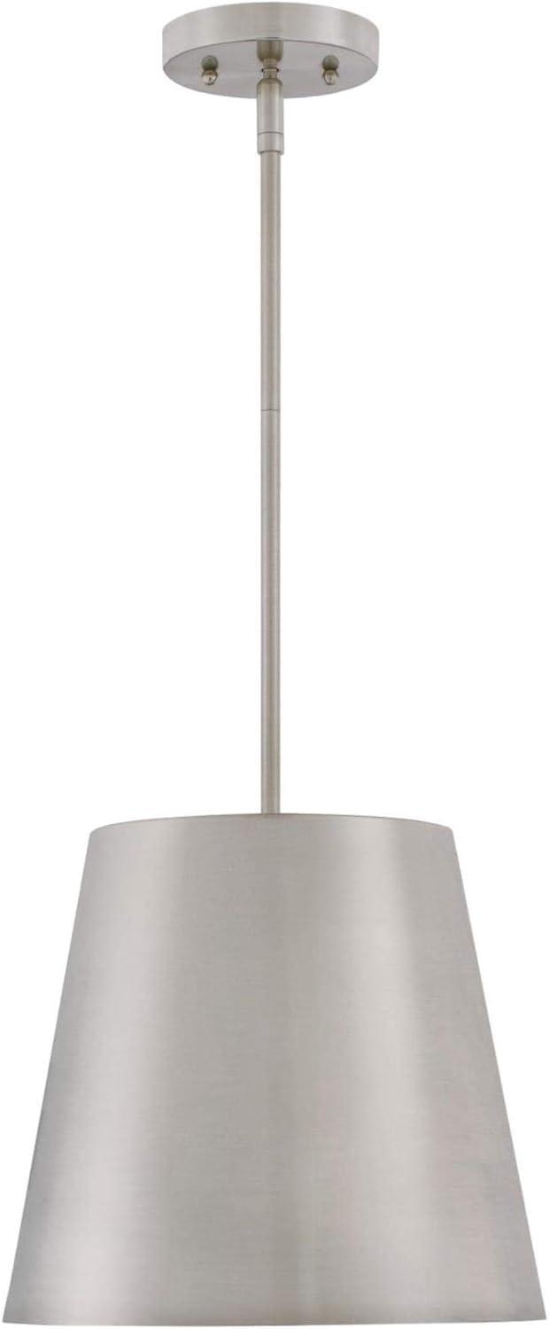 image:imageWestinghouse 6111600 Derose Transitional OneLight Indoor Pendant Light Brushed Nickel FinishBrushed Nickel
