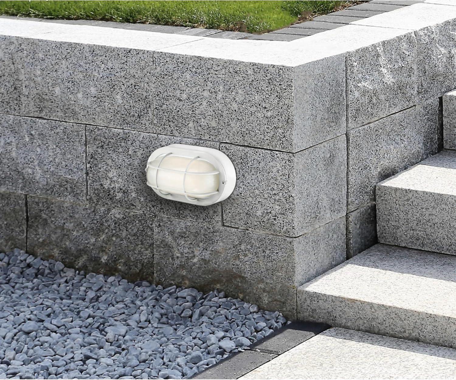image:imageWestinghouse 6113600 Traditional OneLight Dimmable LED Outdoor Wall Light Textured White Finish White GlassWhite