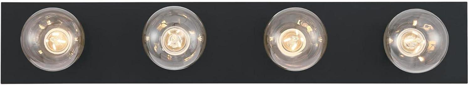 image:imageWestinghouse 6117500 Traditional ThreeLight Indoor Vanity Light Fixture Matte Black Finish No ShadesMatte Black