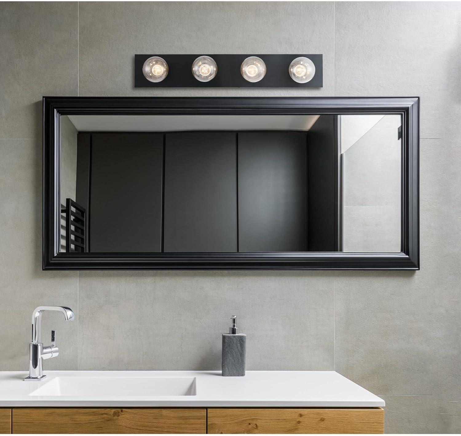 image:imageWestinghouse 6117500 Traditional ThreeLight Indoor Vanity Light Fixture Matte Black Finish No ShadesMatte Black