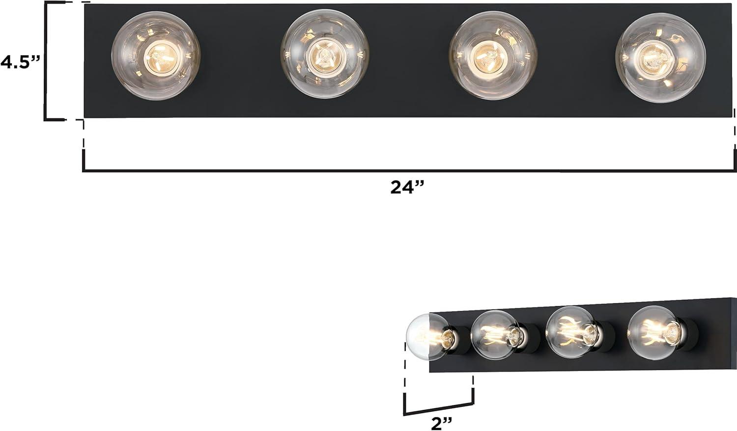 image:imageWestinghouse 6117500 Traditional ThreeLight Indoor Vanity Light Fixture Matte Black Finish No ShadesMatte Black