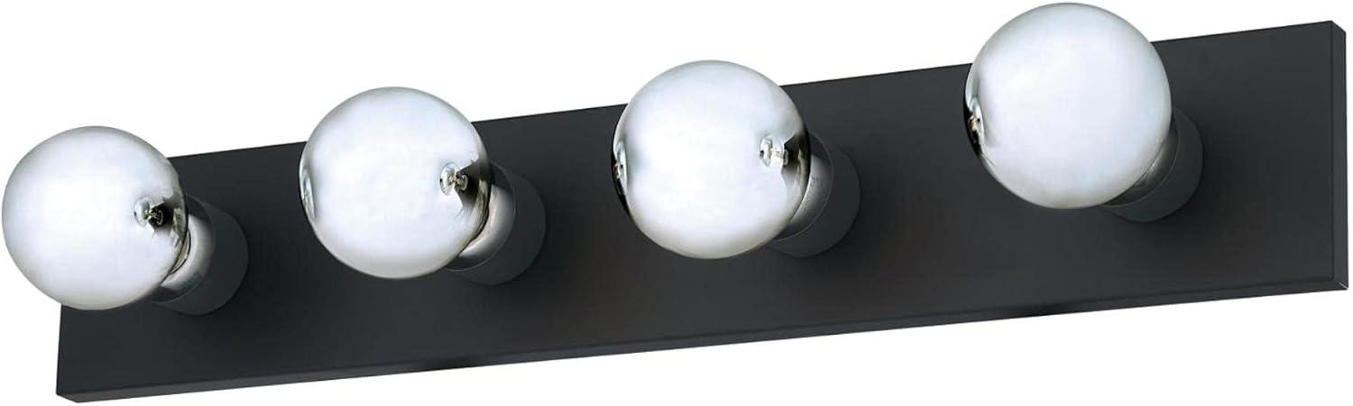 image:imageWestinghouse 6117500 Traditional ThreeLight Indoor Vanity Light Fixture Matte Black Finish No ShadesMatte Black