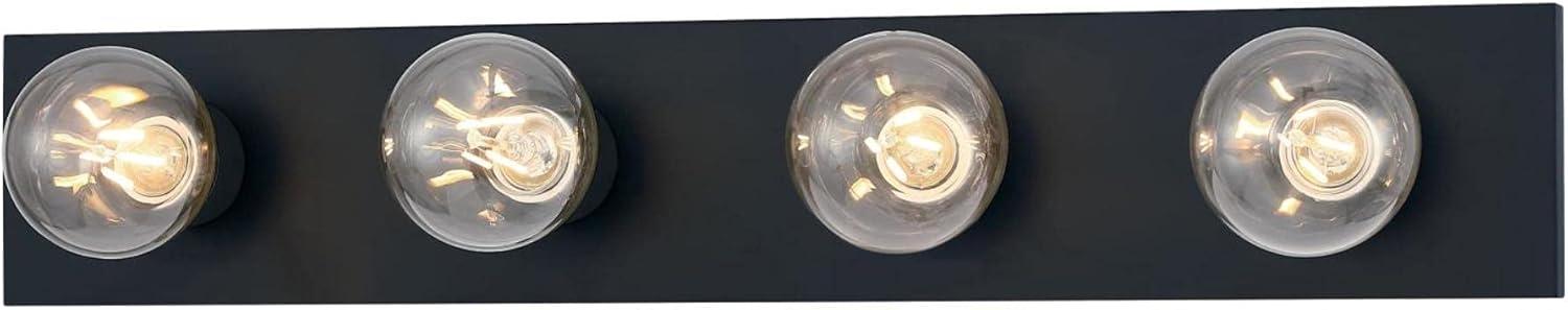 image:imageWestinghouse 6117500 Traditional ThreeLight Indoor Vanity Light Fixture Matte Black Finish No ShadesMatte Black