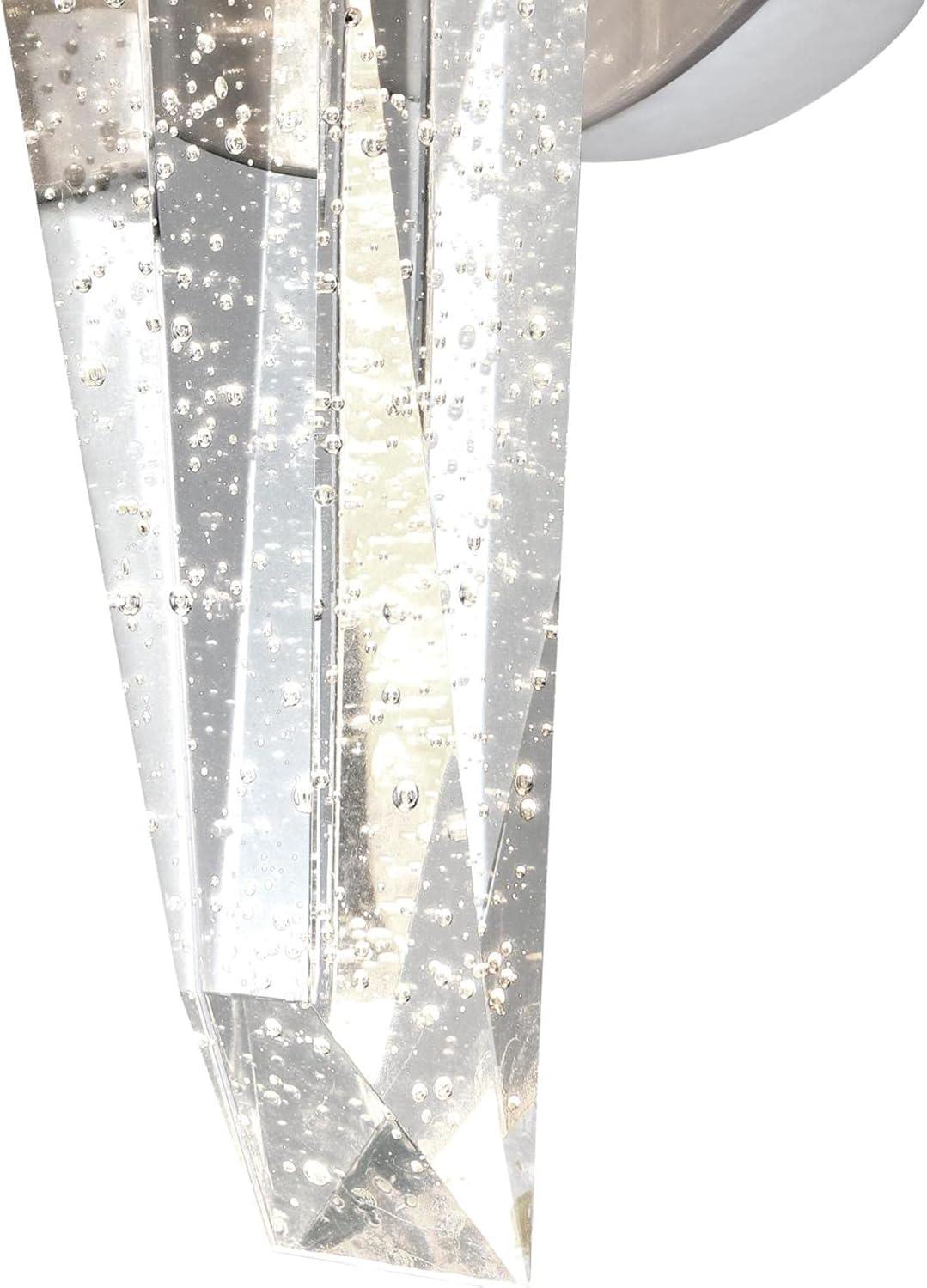image:imageWestinghouse 6118300 Cava Modern OneLight 15 Watt LED Indoor Wall Sconce Fixture Brushed Nickel Finish Bubble Glass