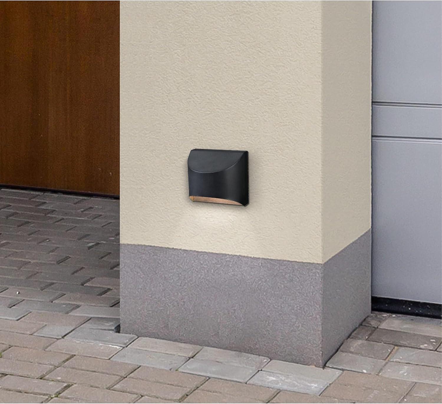 image:imageWestinghouse 6122800 Nardella Transitional One Light Dimmable LED Outdoor Wall Fixture Textured Black Finish Dark Sky Friendly