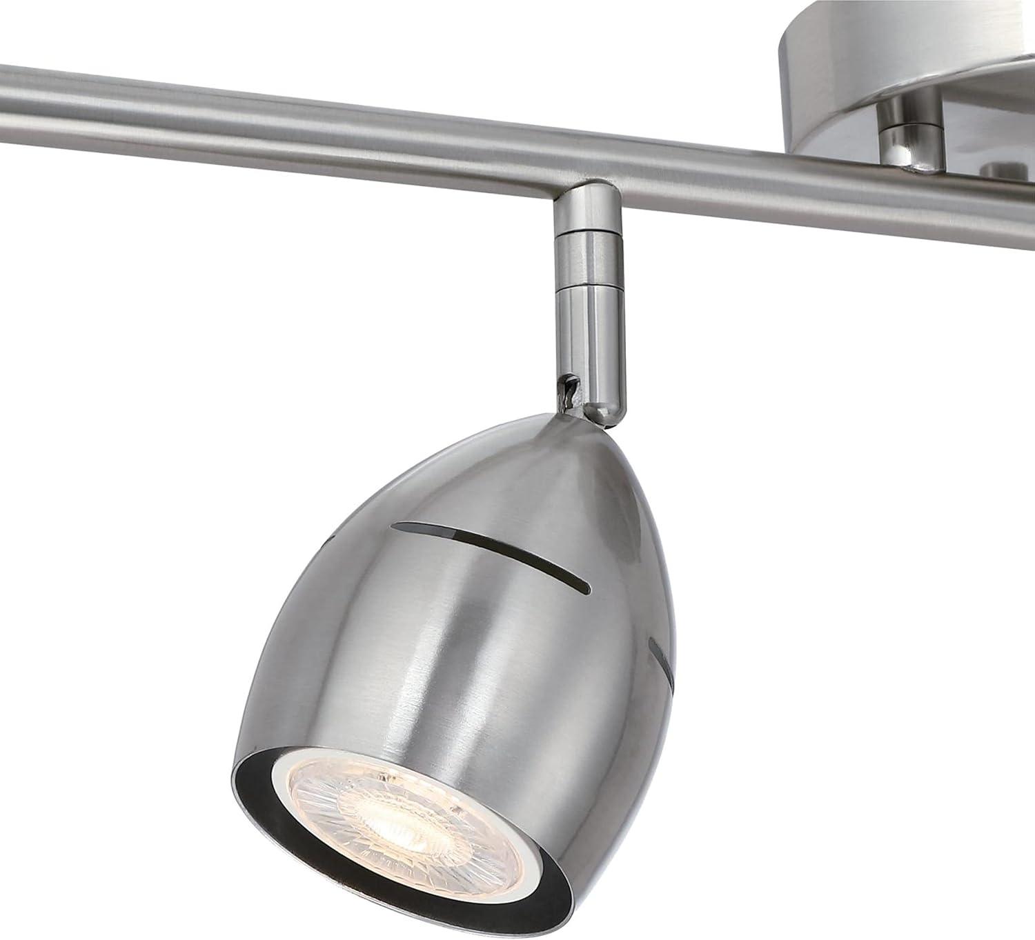 image:imageWestinghouse 6129500 Borgata Contemporary Four Light LED Track Light Kit Brushed Nickel Finish
