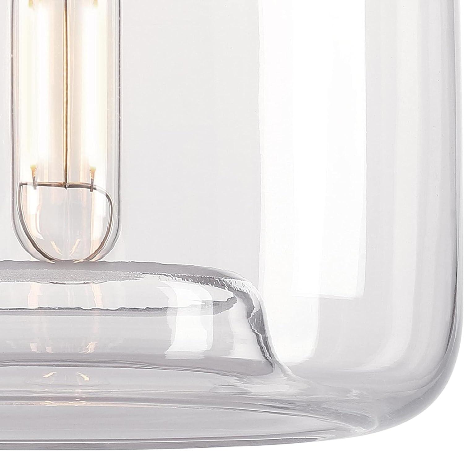 image:imageWestinghouse 6130000 Judd Transitional One Light Indoor Mini Pendant Brushed Nickel Finish Clear Glass