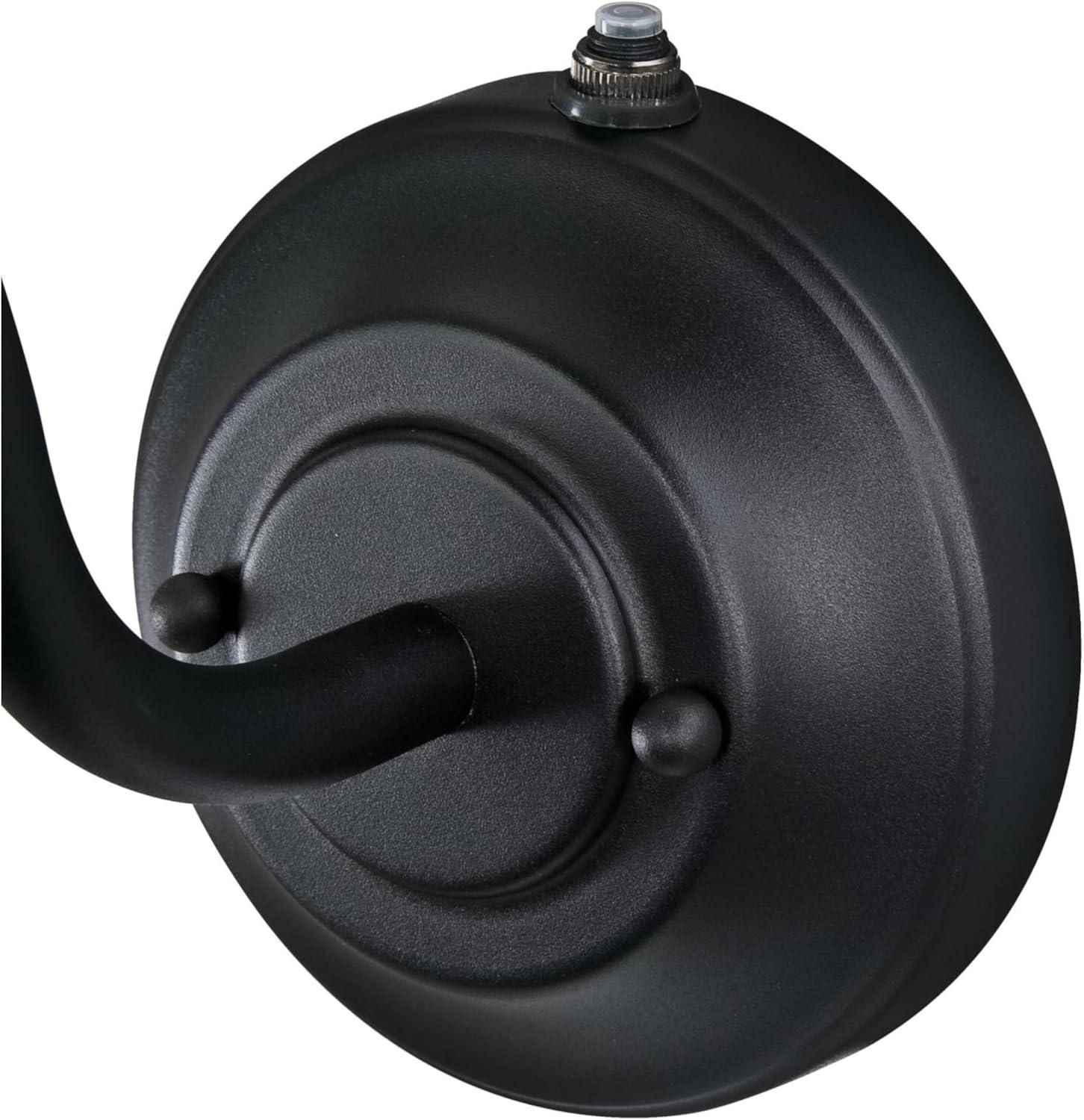 image:imageWestinghouse 6131300 Academy VintageStyle One Light Dimmable LED Outdoor Wall Fixture Dark Sky Friendly Textured Black Finish Removable Nickel Luster CageTextured Black