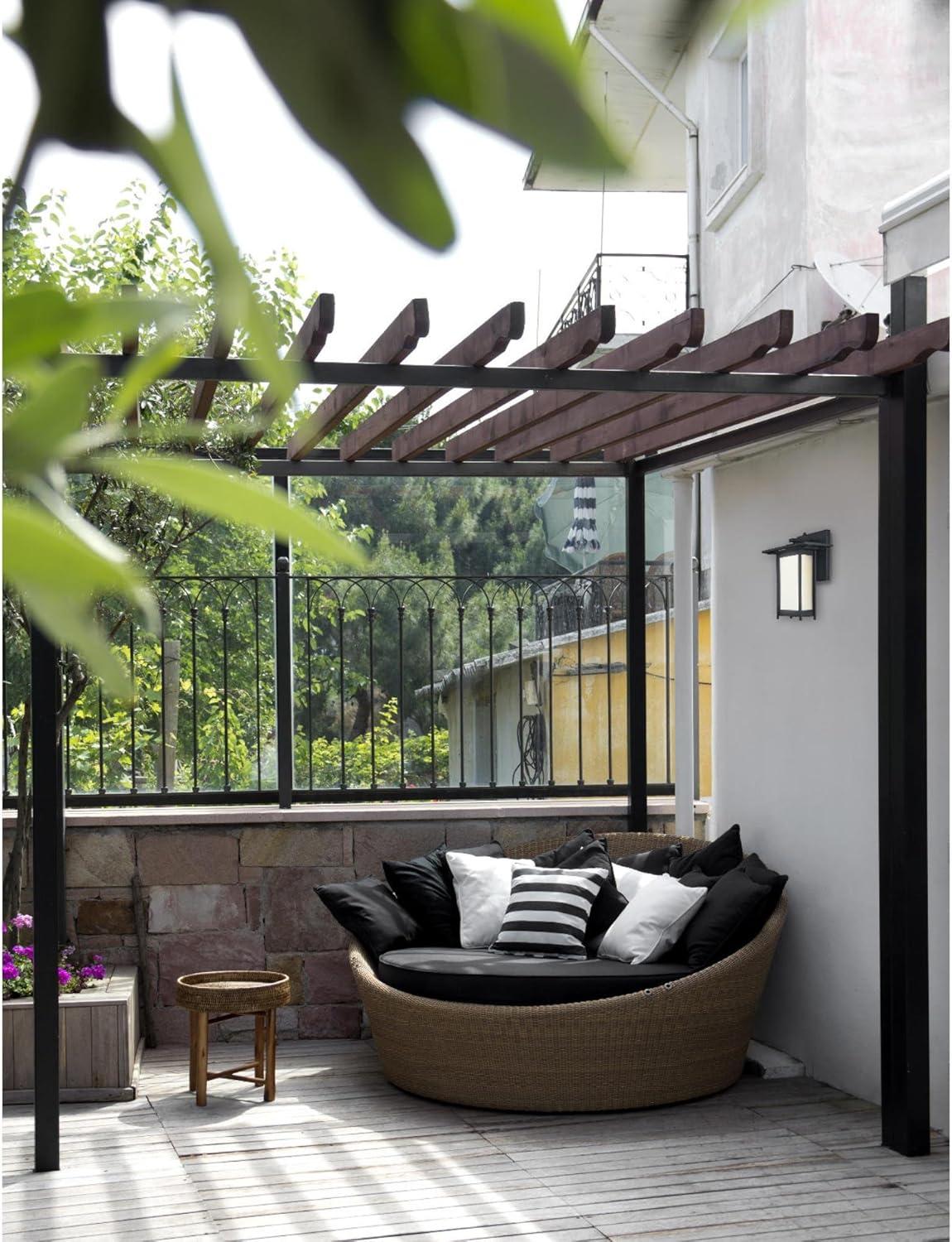 image:imageWestinghouse 6203800 Clarissa 1 Light Outdoor Wall Lantern Textured BlackBlack Photocell