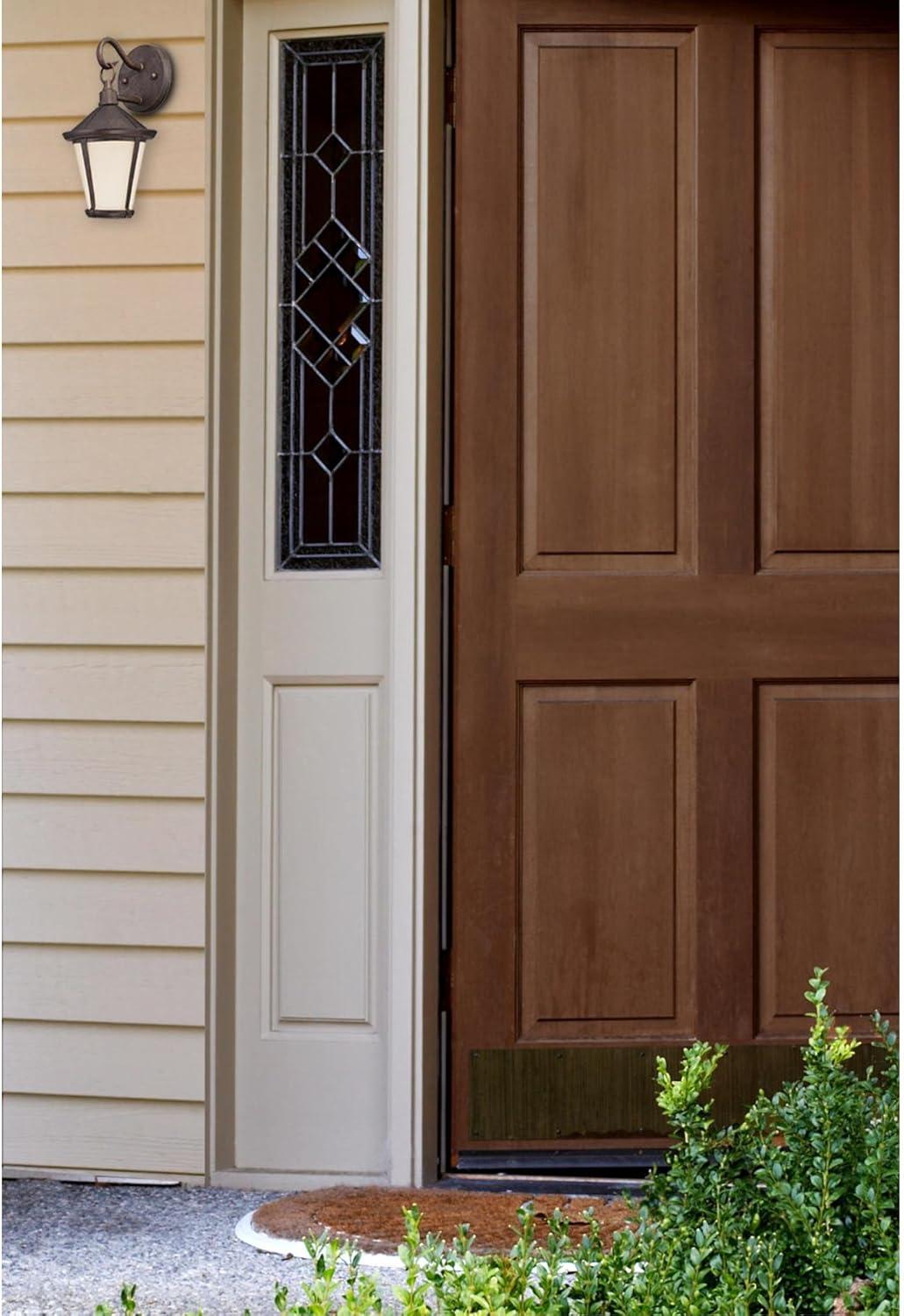 image:imageWestinghouse 6204100 Darcy OneLight LED Outdoor Wall Fixture Victorian Bronze Finish with Amber Frosted Glass