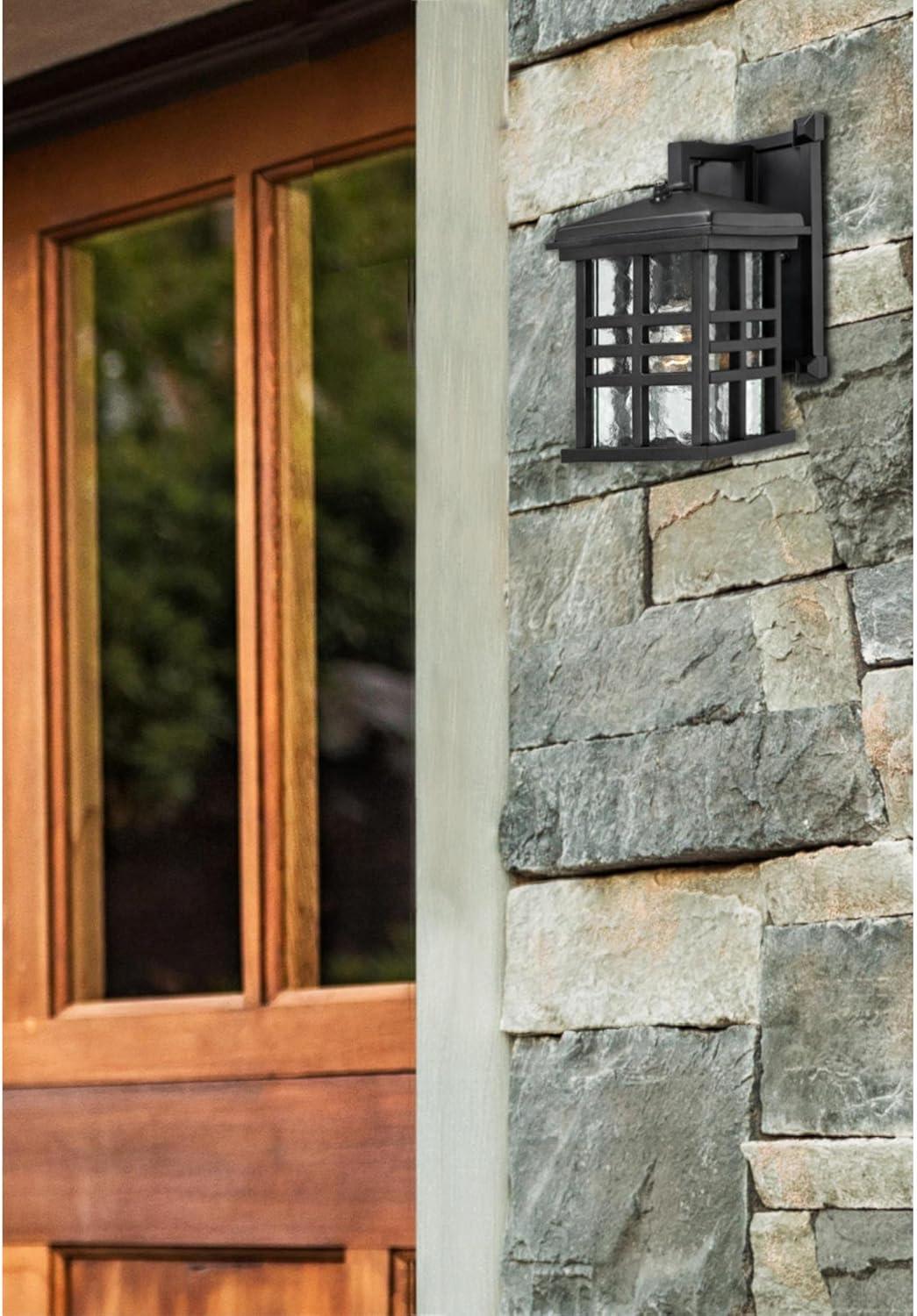 image:imageWestinghouse 6204500 Caliste 1 Light Outdoor Wall Lantern with Dusk to Dawn Sensor Textured BlackBlack