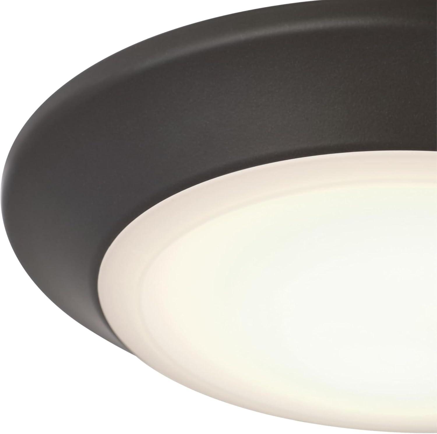 image:imageWestinghouse 6321900 Small LED IndoorOutdoor Dimmable Surface Mount Wet Location Brushed Nickel Finish with Frosted Lens No SizeBlackBronze