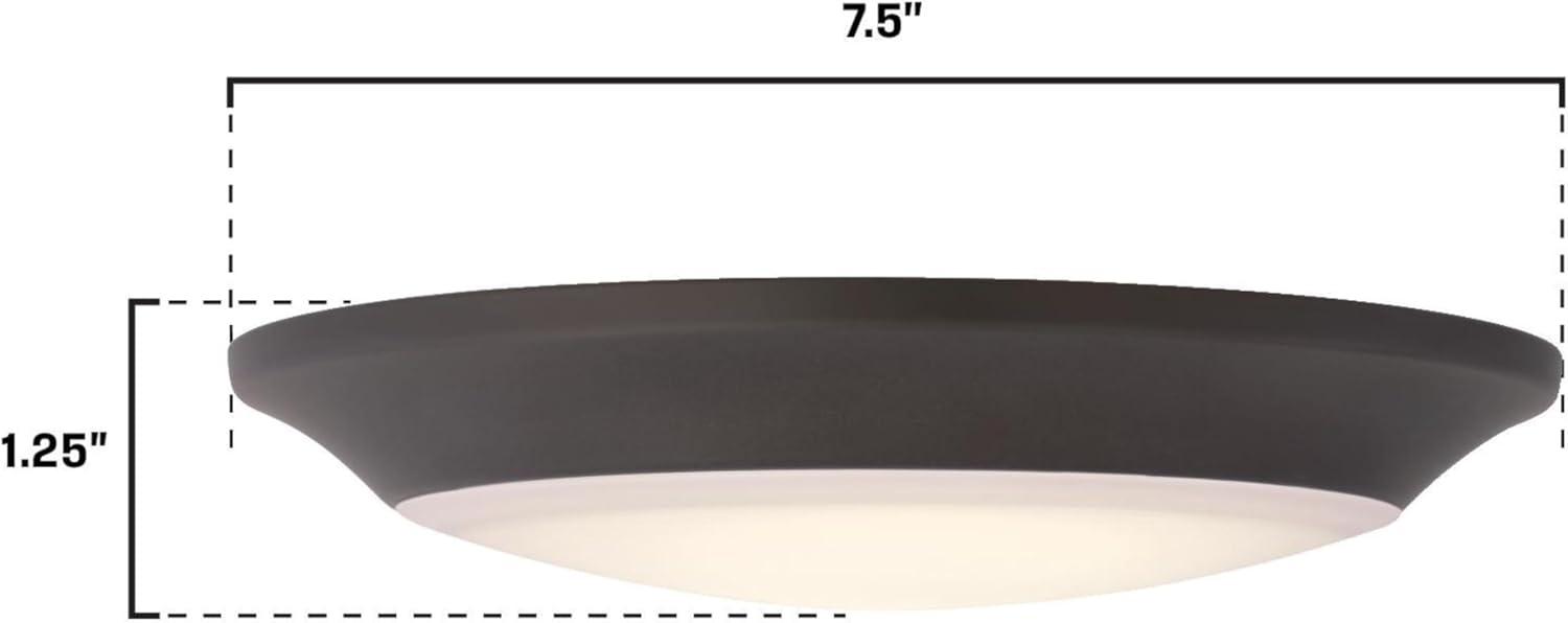 image:imageWestinghouse 6321900 Small LED IndoorOutdoor Dimmable Surface Mount Wet Location Brushed Nickel Finish with Frosted Lens No SizeBlackBronze