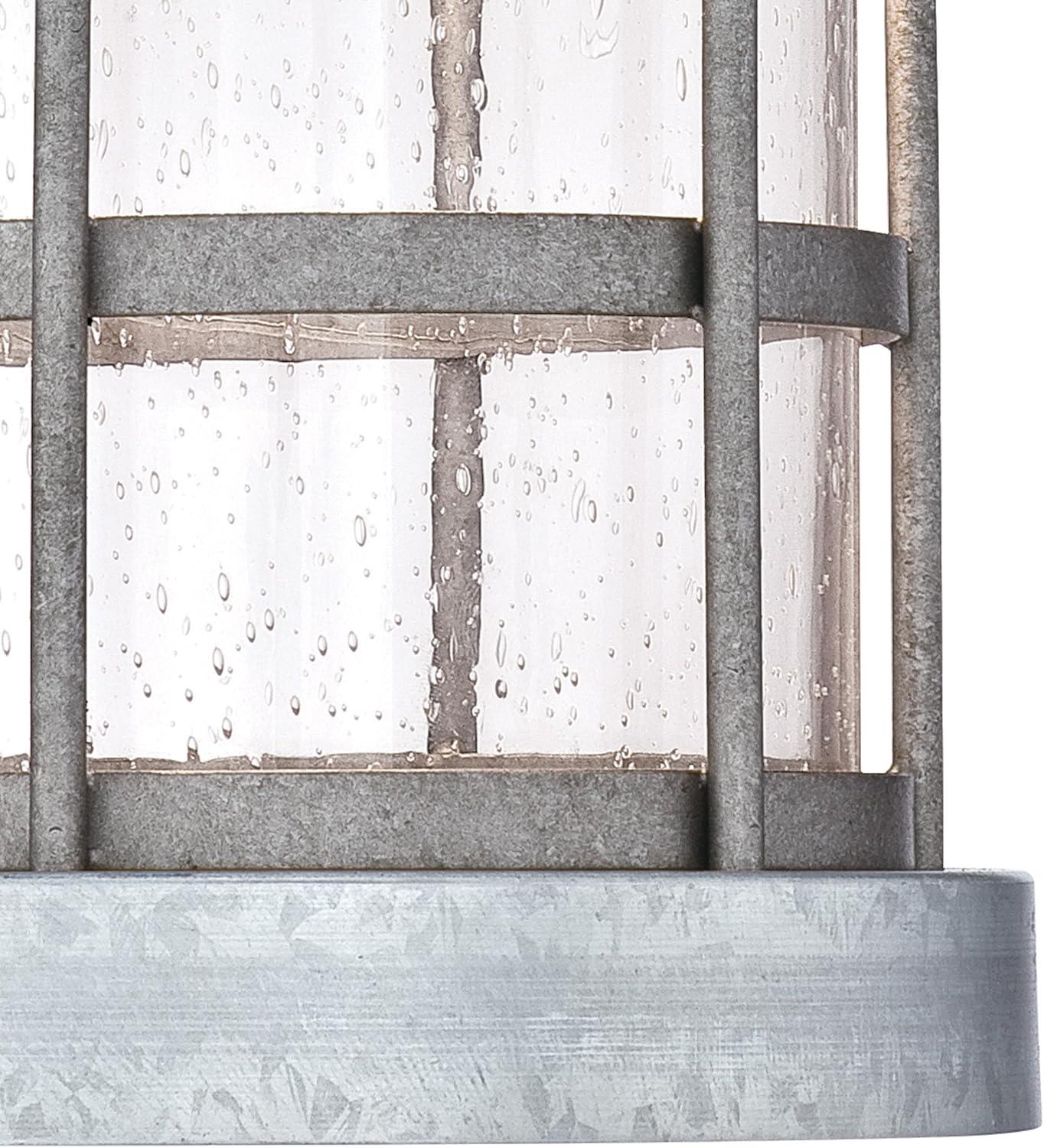 image:imageWestinghouse 6347800 Barkley OneLight LED Outdoor Wall Fixture Galvanized Steel Finish with Clear Seeded GlassGalvanized Steel