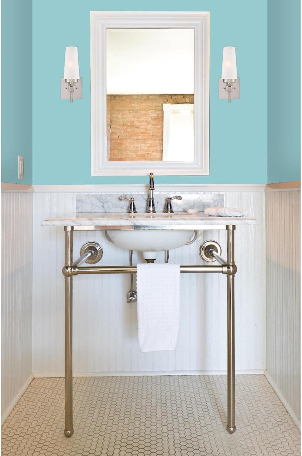 image:imageWestinghouse 6352700 Chaddsford SixLight Indoor Champagne Brass Finish with Frosted Glass ChandelierBrushed Nickel