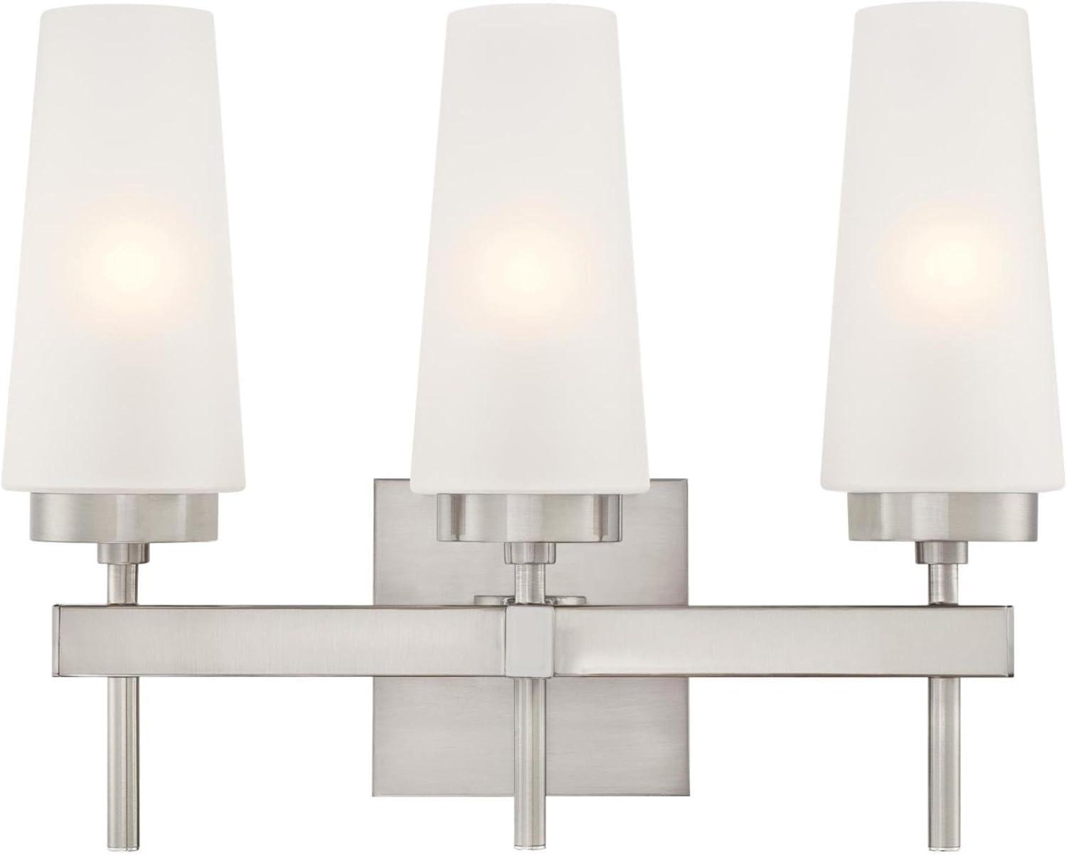 image:imageWestinghouse 6352700 Chaddsford SixLight Indoor Champagne Brass Finish with Frosted Glass ChandelierBrushed Nickel