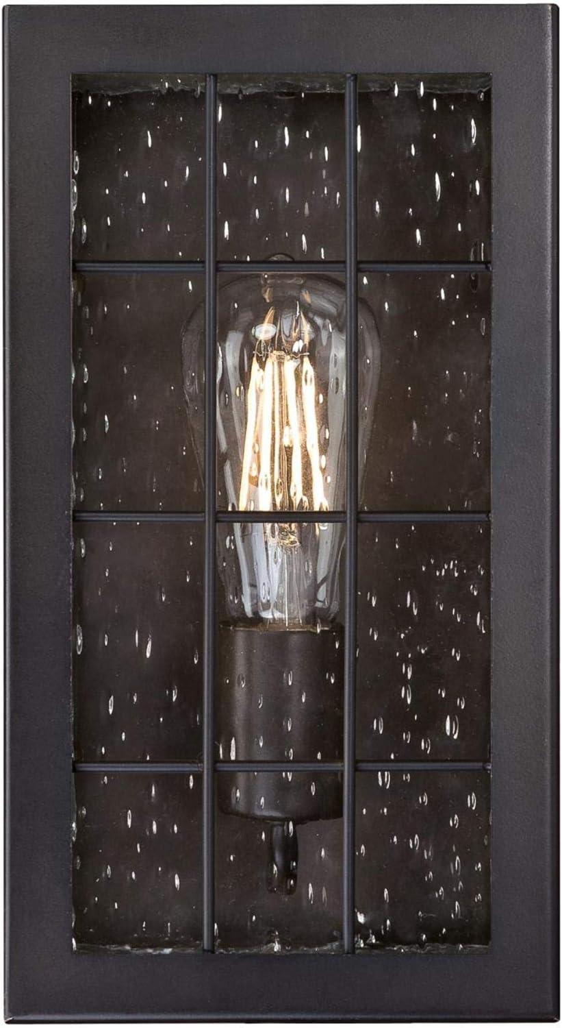 image:imageWestinghouse 6580100 Wrightsville Vintage OneLight Outdoor Wall Light Sconce Oil Rubbed Bronze Finish Clear Raindrop Glass