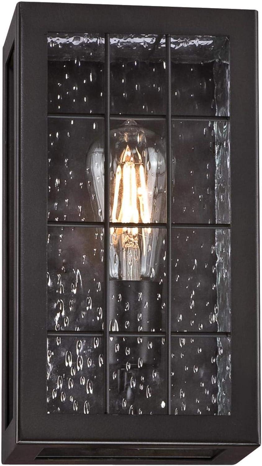 image:imageWestinghouse 6580100 Wrightsville Vintage OneLight Outdoor Wall Light Sconce Oil Rubbed Bronze Finish Clear Raindrop Glass