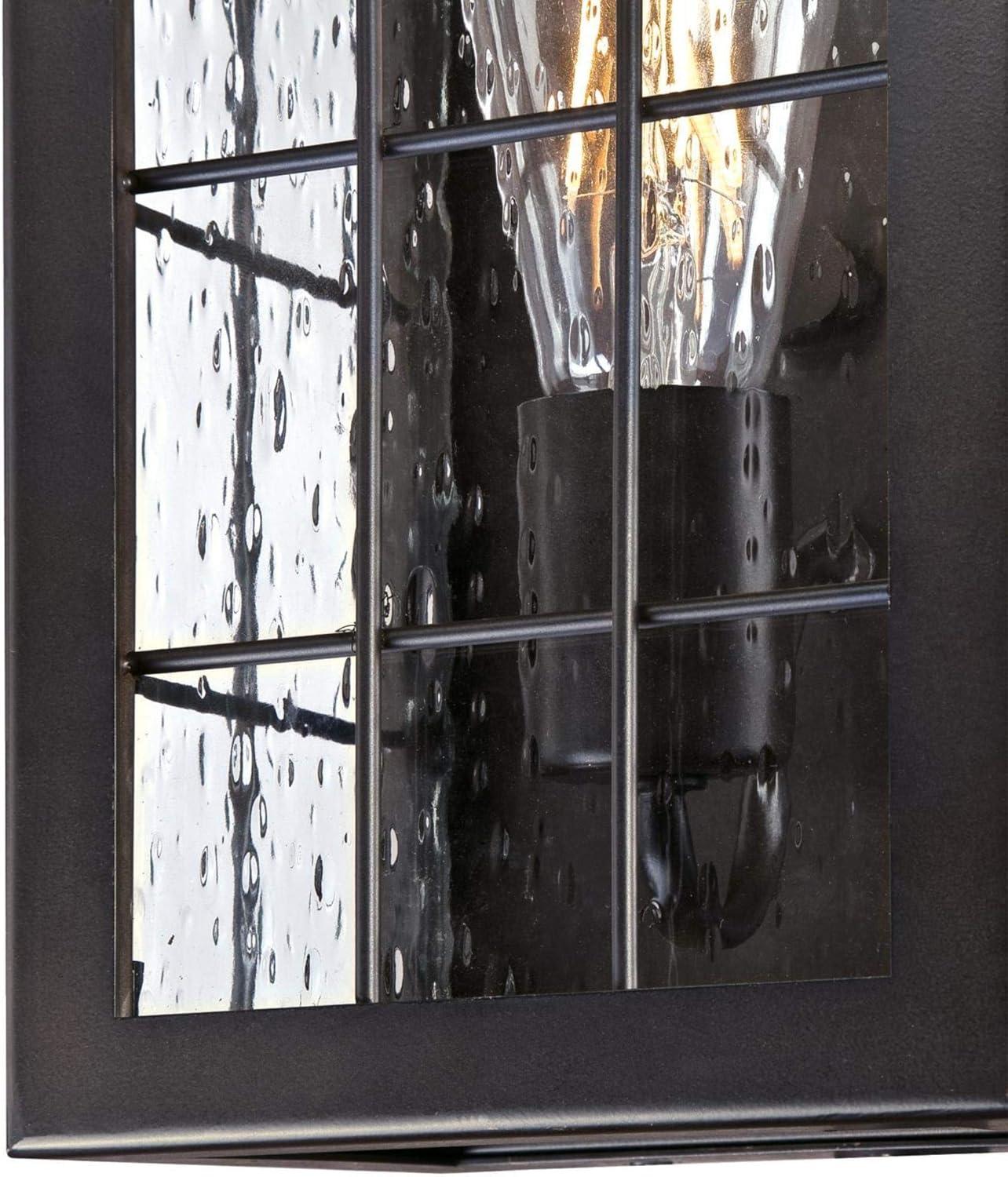 image:imageWestinghouse 6580100 Wrightsville Vintage OneLight Outdoor Wall Light Sconce Oil Rubbed Bronze Finish Clear Raindrop Glass
