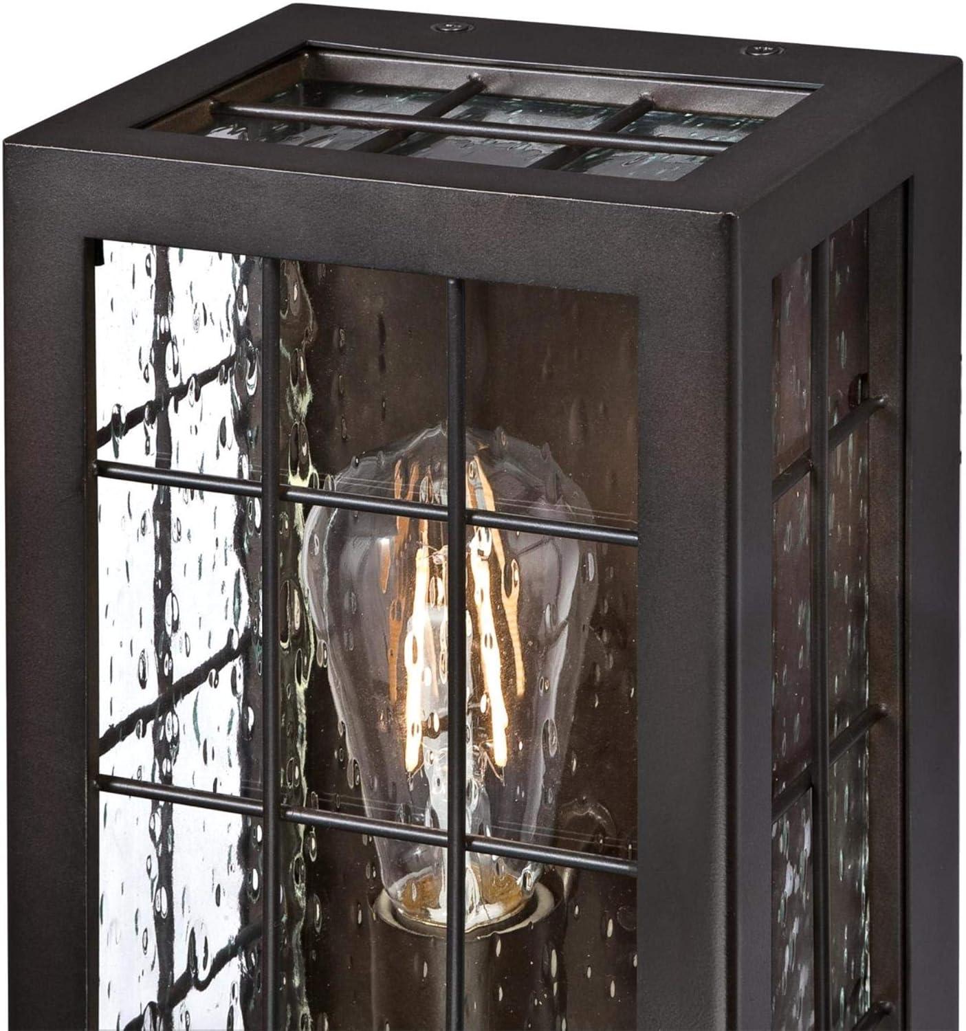image:imageWestinghouse 6580100 Wrightsville Vintage OneLight Outdoor Wall Light Sconce Oil Rubbed Bronze Finish Clear Raindrop Glass