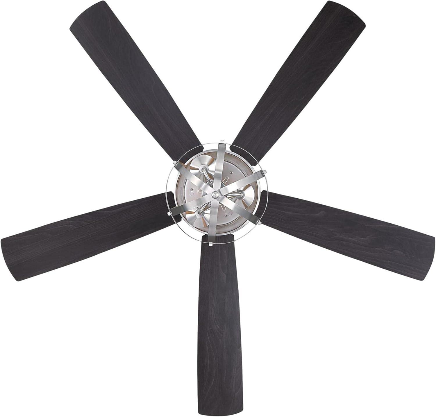image:imageWestinghouse 7217100 Stella Mira 52Inch Oil Rubbed Bronze Indoor Ceiling Fan LED Light Kit Remote Control IncludedBrushed Nickel