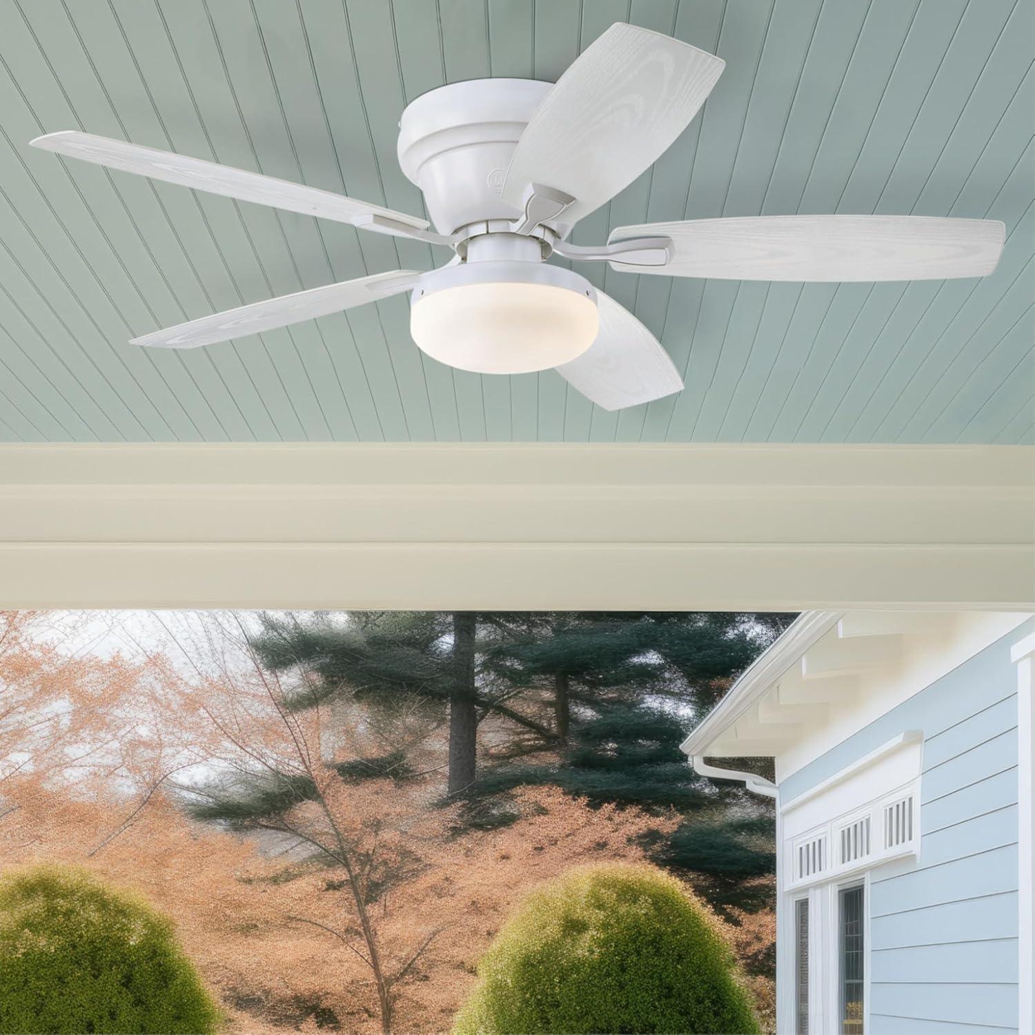 image:imageWestinghouse 7217200 Contempra 48Inch IndoorOutdoor Ceiling Fan White FinishMatte White