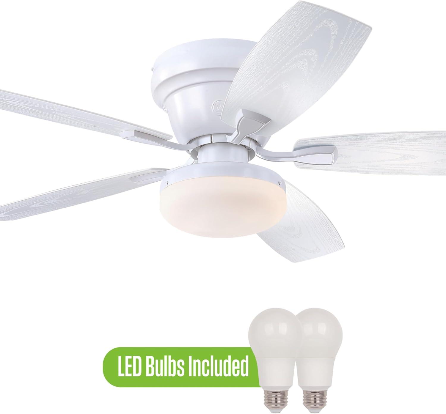 image:imageWestinghouse 7217200 Contempra 48Inch IndoorOutdoor Ceiling Fan White FinishMatte White