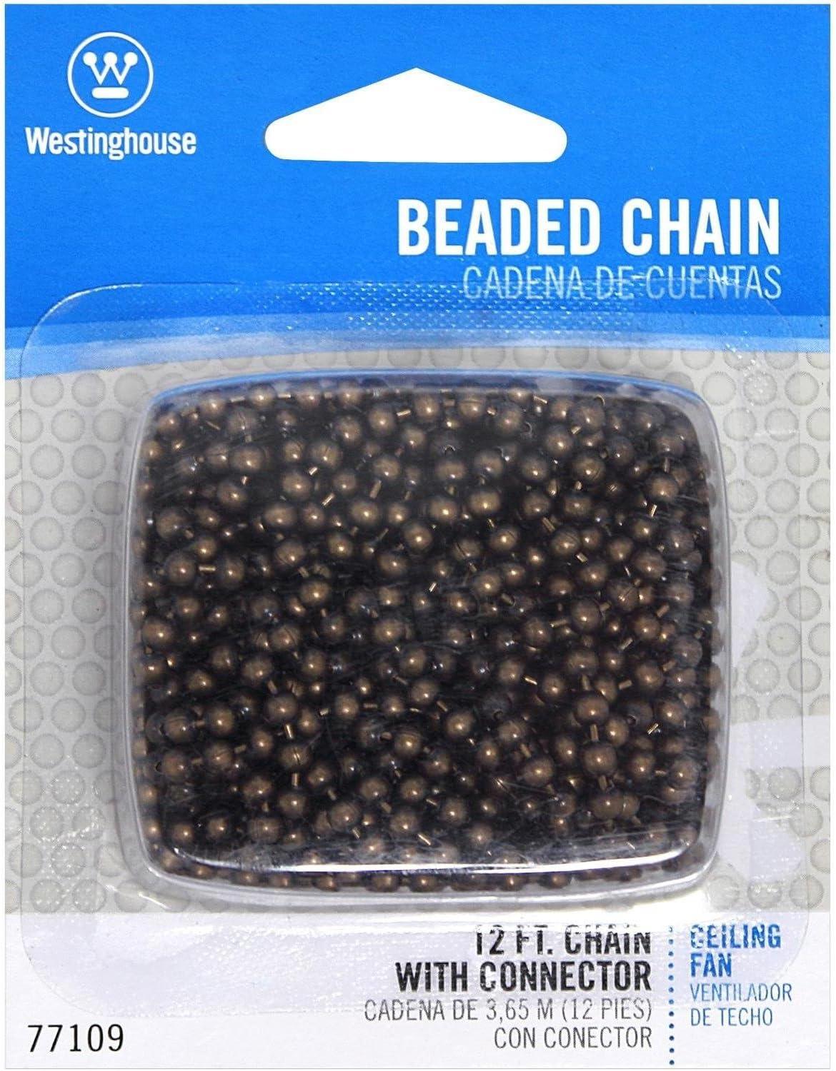 image:imageWestinghouse 7710900 12 Beaded Chain with Connector and Antique Brass Finish