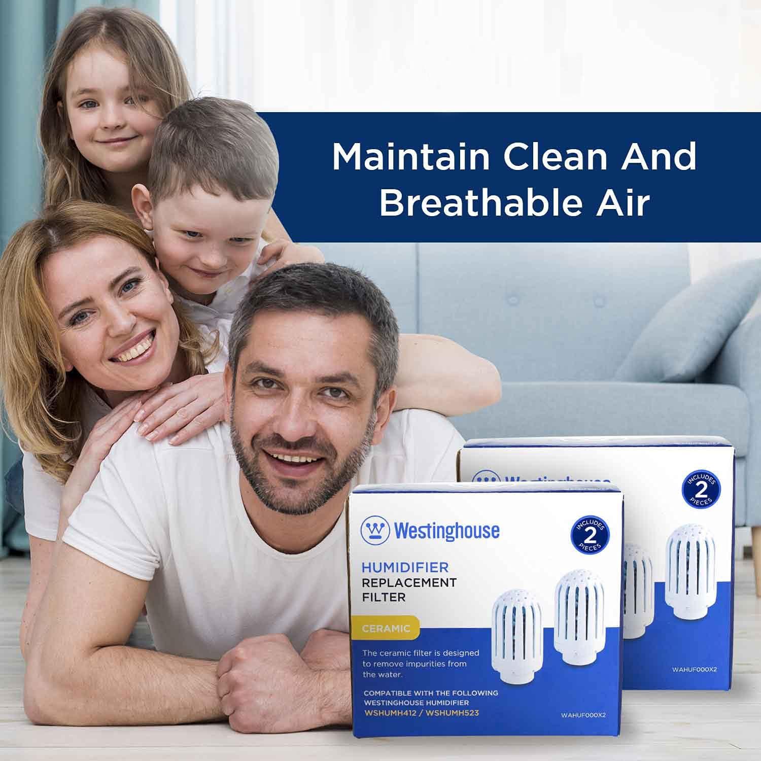 image:imageWestinghouse Ceramic Ball Filter for Westinghouse Humidifiers WSHUMH412 amp WSHUMH523 2 Pack Features Honeycomb Filtration System to Maintain Clean and Breathable Air