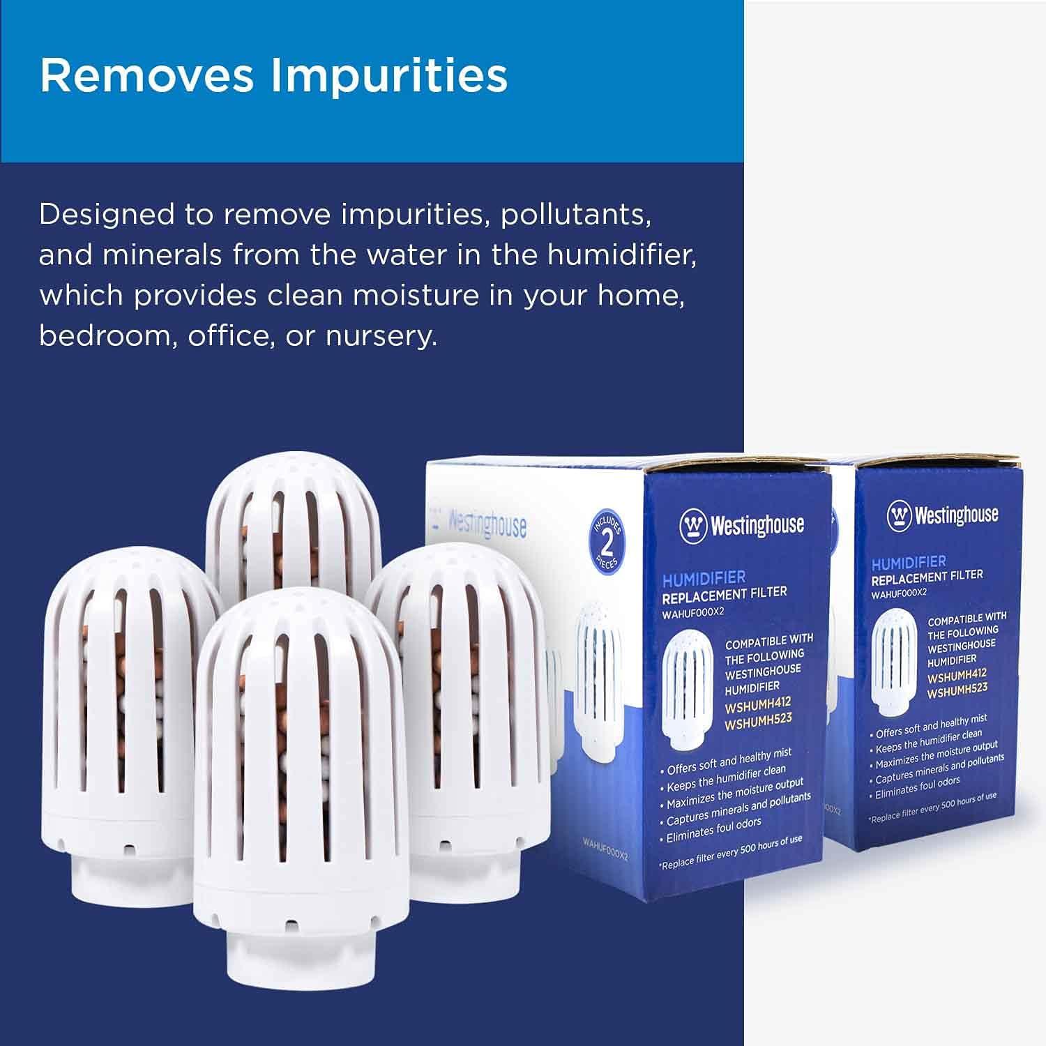 image:imageWestinghouse Ceramic Ball Filter for Westinghouse Humidifiers WSHUMH412 amp WSHUMH523 2 Pack Features Honeycomb Filtration System to Maintain Clean and Breathable Air
