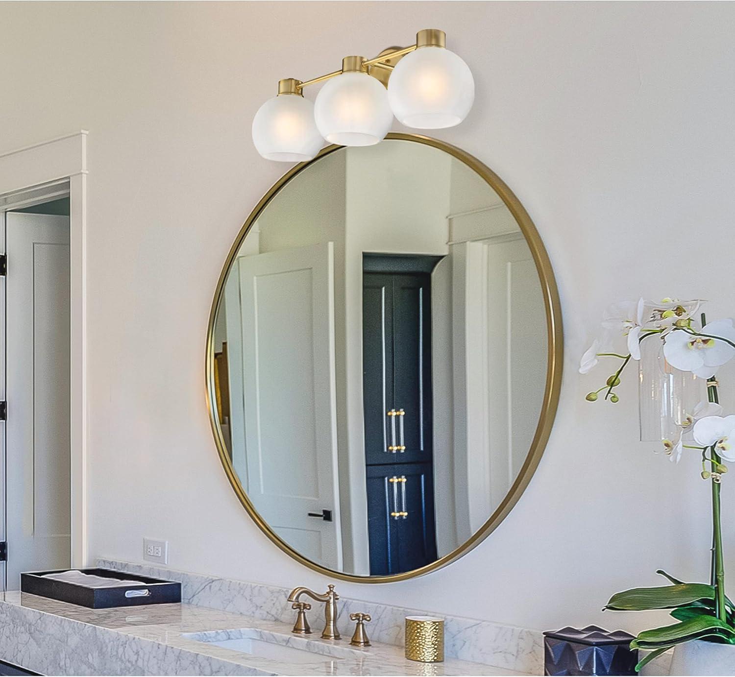 image:imageWestinghouse Dorney Transitional Style 3 Light Wall Fixture Brushed NickelChampagne Brass