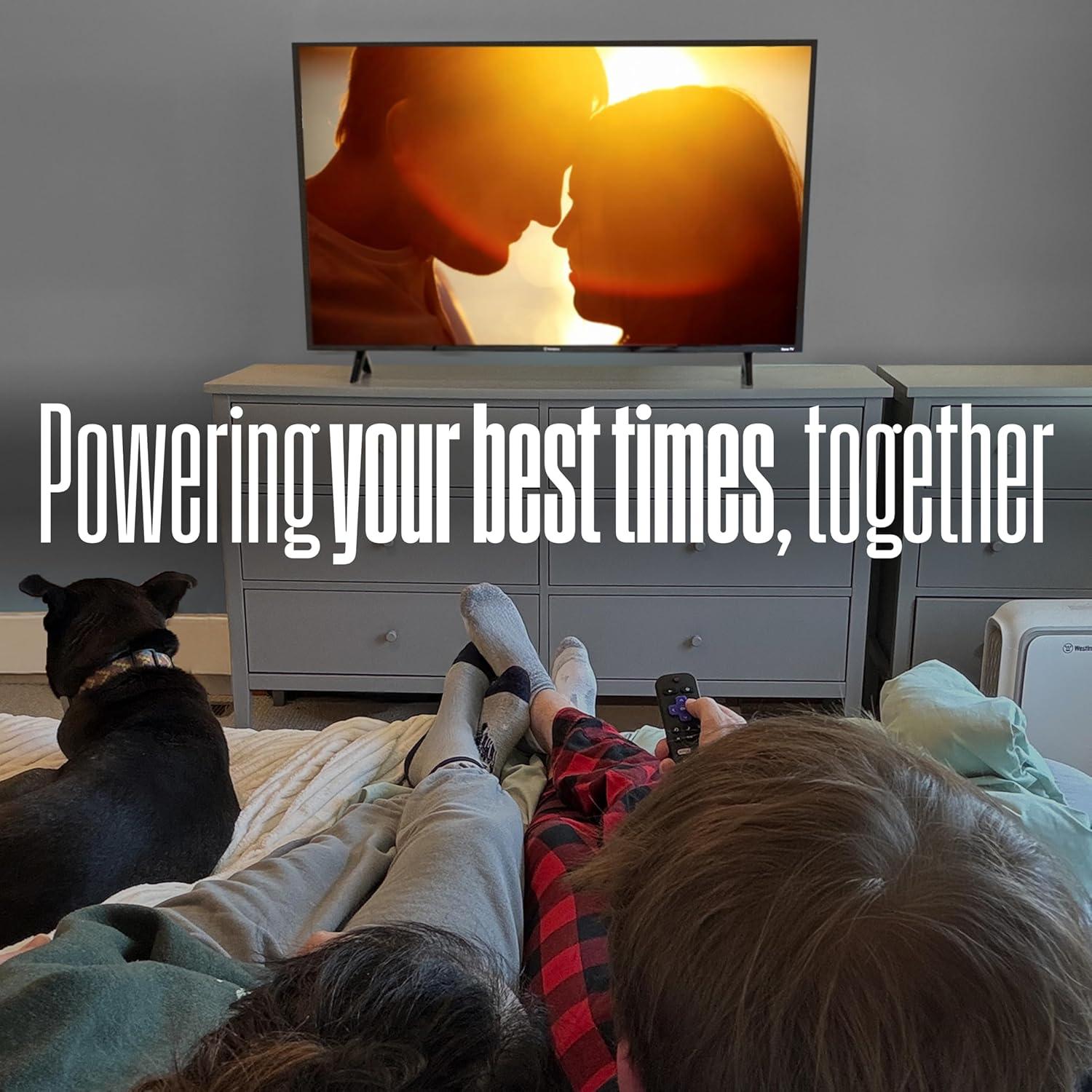 image:imageWestinghouse Edgeless Roku TV 32 Inch Smart Television LED HD wWiFi amp Mobile App Connectivity Flat Screen Compatible wApple AirPlay Alexa amp Google Assistant43 Inch QLED TV