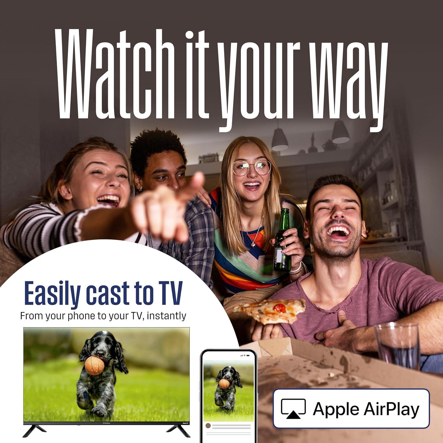 image:imageWestinghouse Edgeless Roku TV 32 Inch Smart Television LED HD wWiFi amp Mobile App Connectivity Flat Screen Compatible wApple AirPlay Alexa amp Google Assistant32 Inch HD QLED