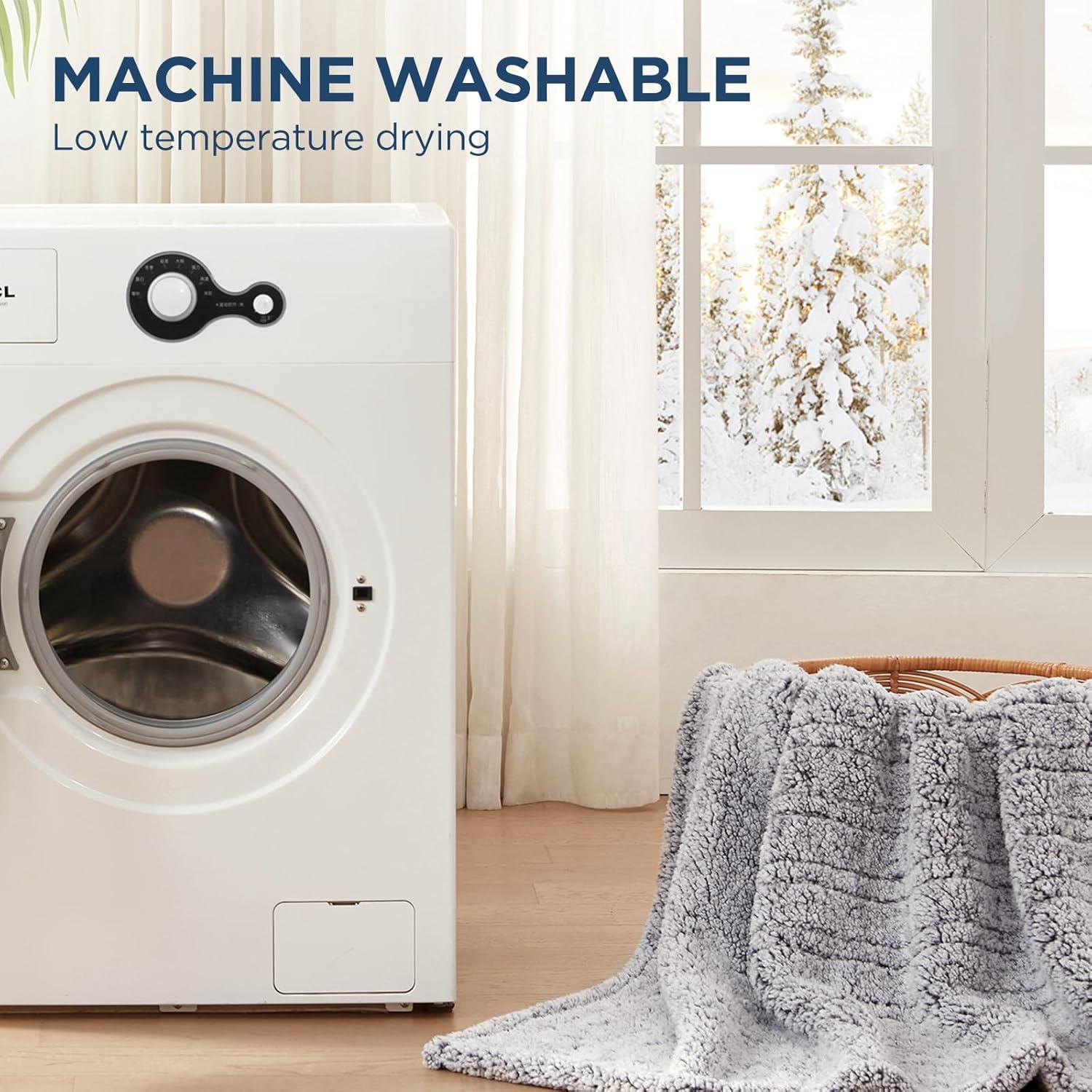 image:imageWestinghouse Electric Blanket Throw Size Soft Plush Sherpa Heated Blanket with 6 Heating Levels amp 210 Hours AutoOff Machine Washable 50x60 inches RustCharcoal