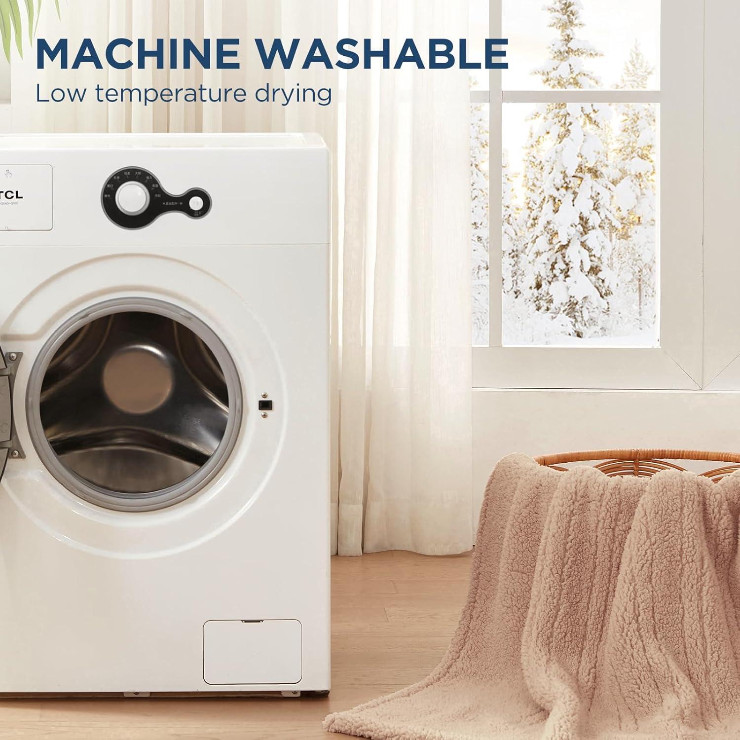 image:imageWestinghouse Electric Blanket Throw Size Soft Plush Sherpa Heated Blanket with 6 Heating Levels amp 210 Hours AutoOff Machine Washable 50x60 inches RustCamel
