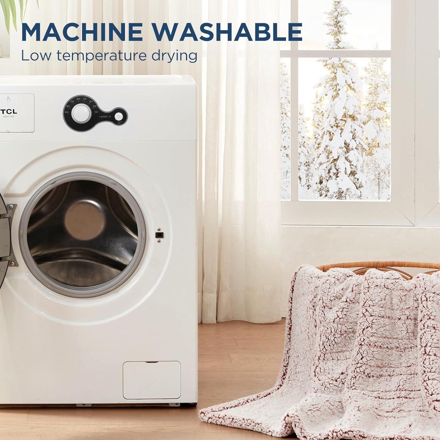 image:imageWestinghouse Electric Blanket Throw Size Soft Plush Sherpa Heated Blanket with 6 Heating Levels amp 210 Hours AutoOff Machine Washable 50x60 inches RustRust