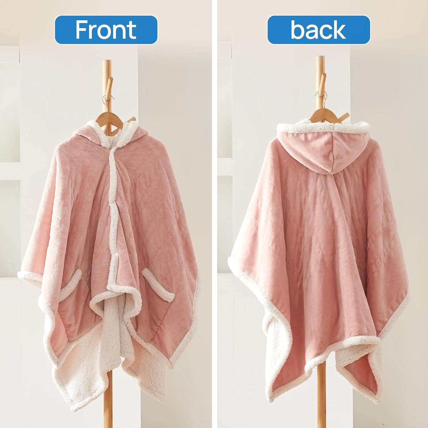 image:imageWestinghouse Electric Snuggle Throw Blankets with Foot Pocket Wearable Heated Blanket with Sleeves 6 Heating Levels amp 2 to 10 Hours Heating Time Settings 50 7018 GreyPink
