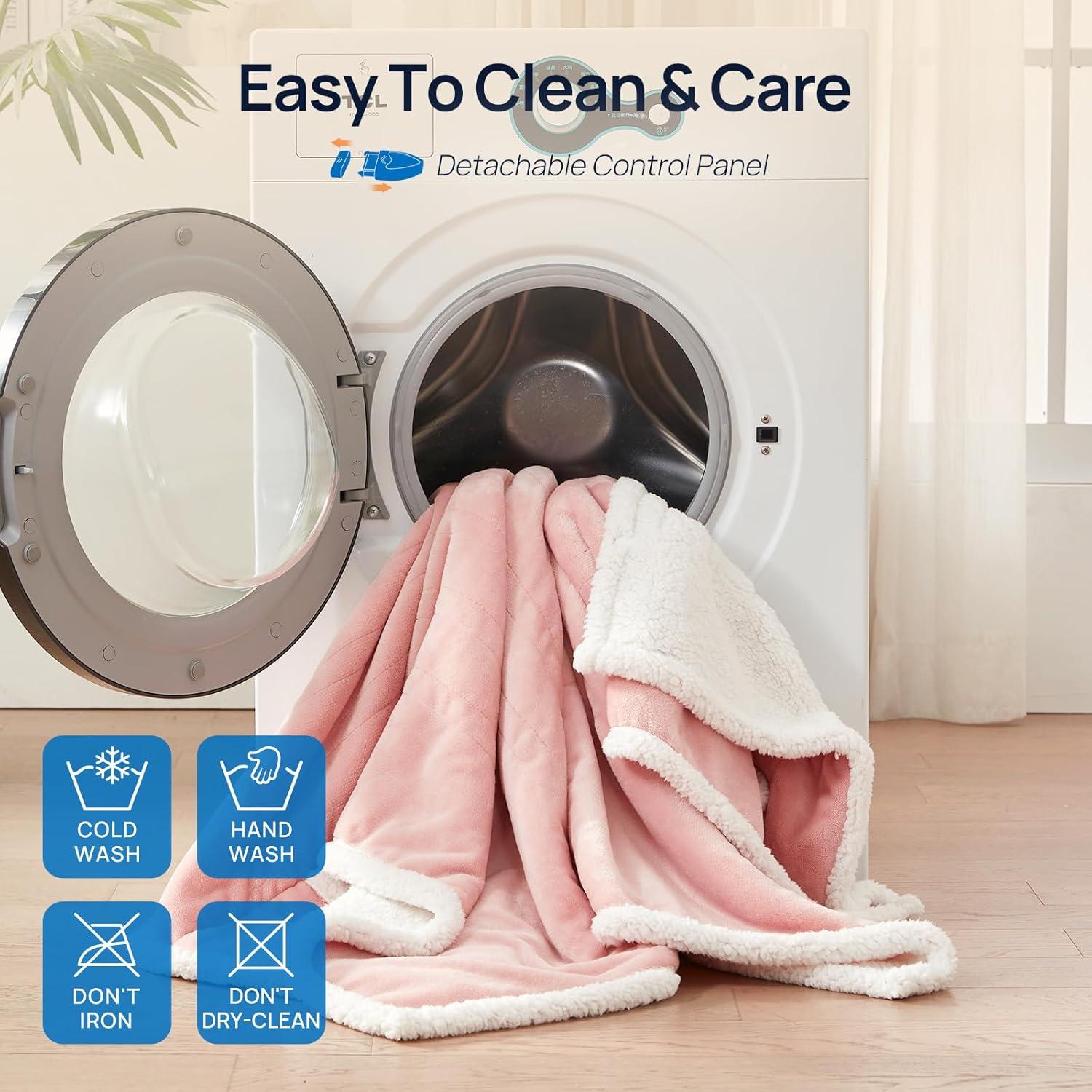 image:imageWestinghouse Electric Snuggle Throw Blankets with Foot Pocket Wearable Heated Blanket with Sleeves 6 Heating Levels amp 2 to 10 Hours Heating Time Settings 50 7018 GreyPink