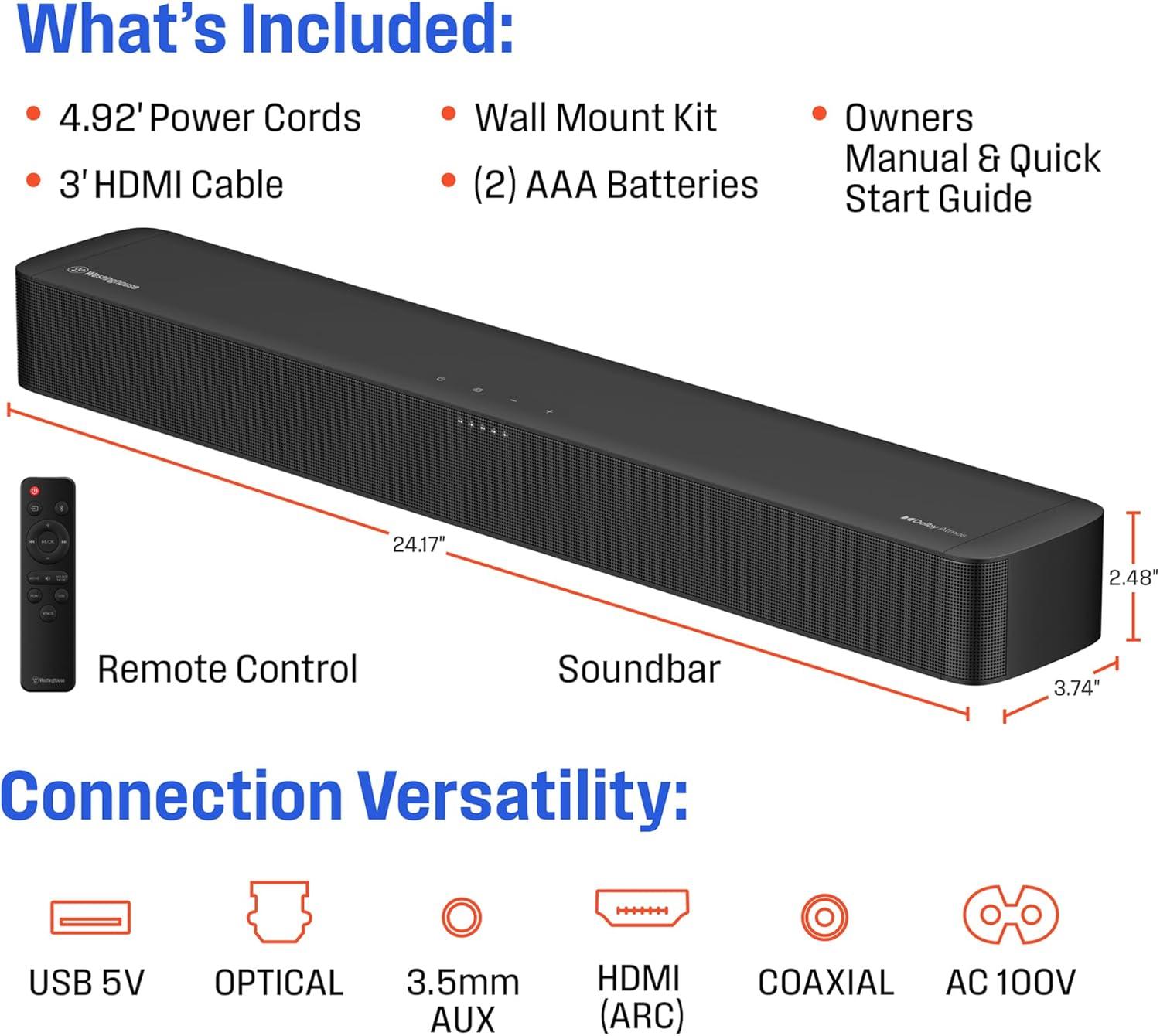 image:imageWestinghouse Full HD 42 Inch TV and 20 Compact Mini Sound Bar